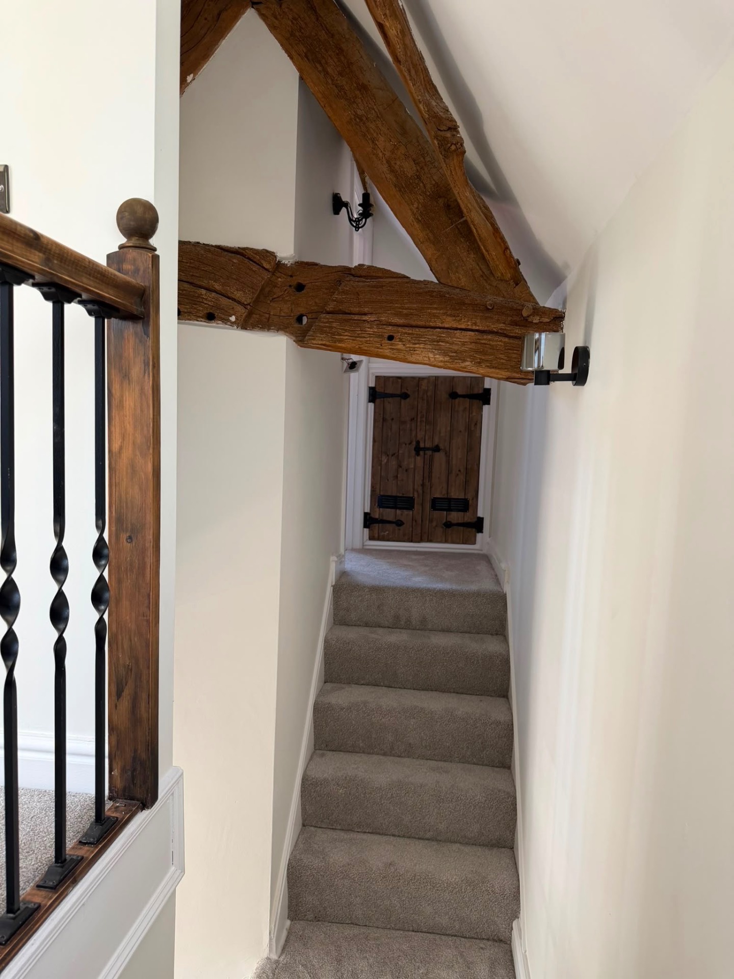 Beamed Corridor Under Eaves — Sutton Coldfield — Four Oaks Painting & Decorating