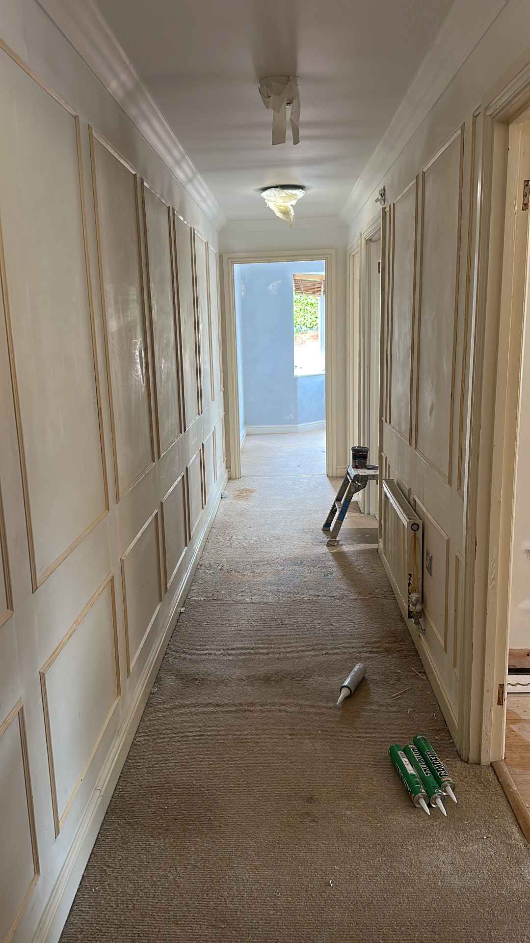 Hallway Panelling In Progress — Sutton Coldfield — Four Oaks Painting & Decorating