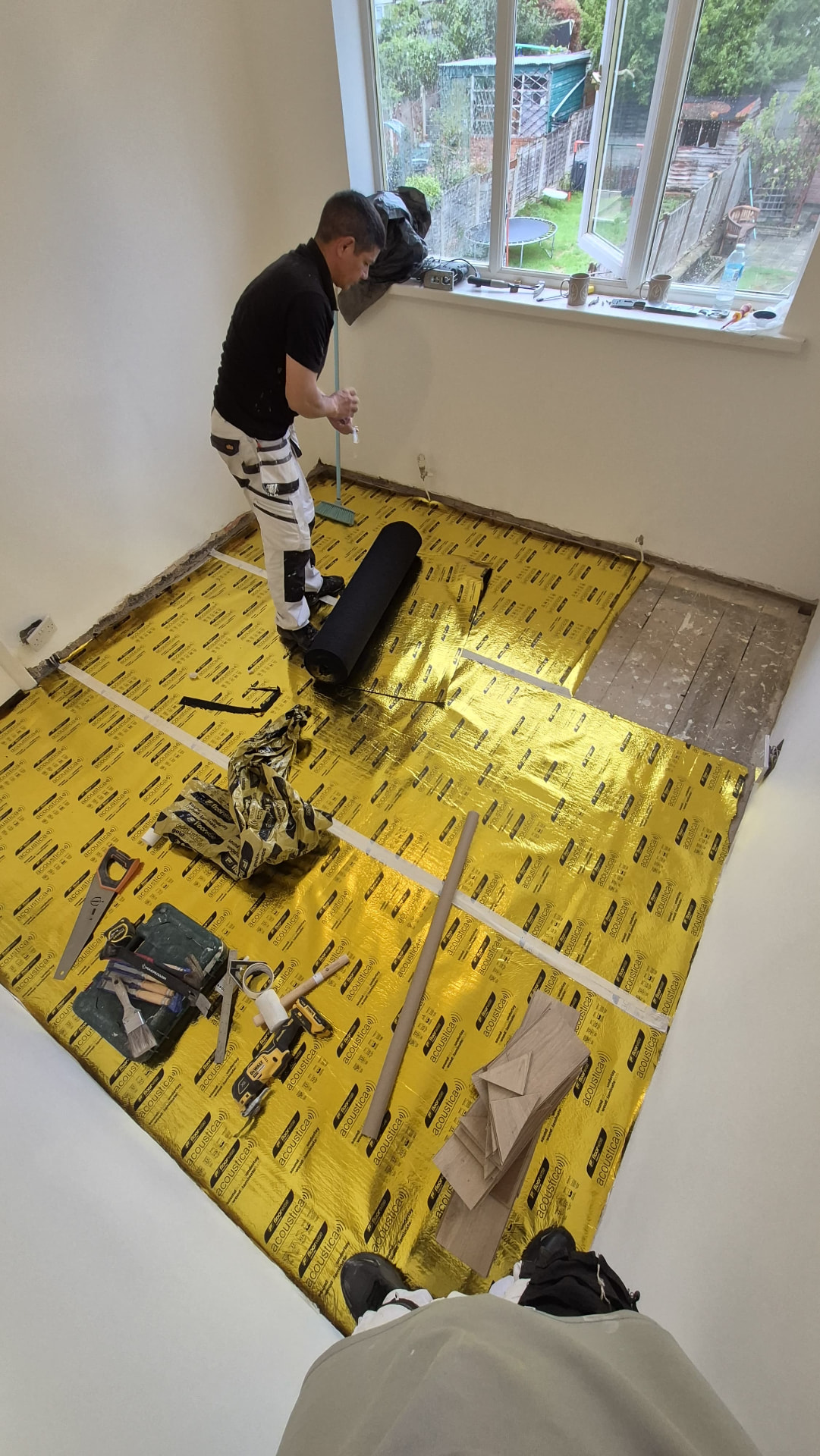 Acoustic Underlay Installation