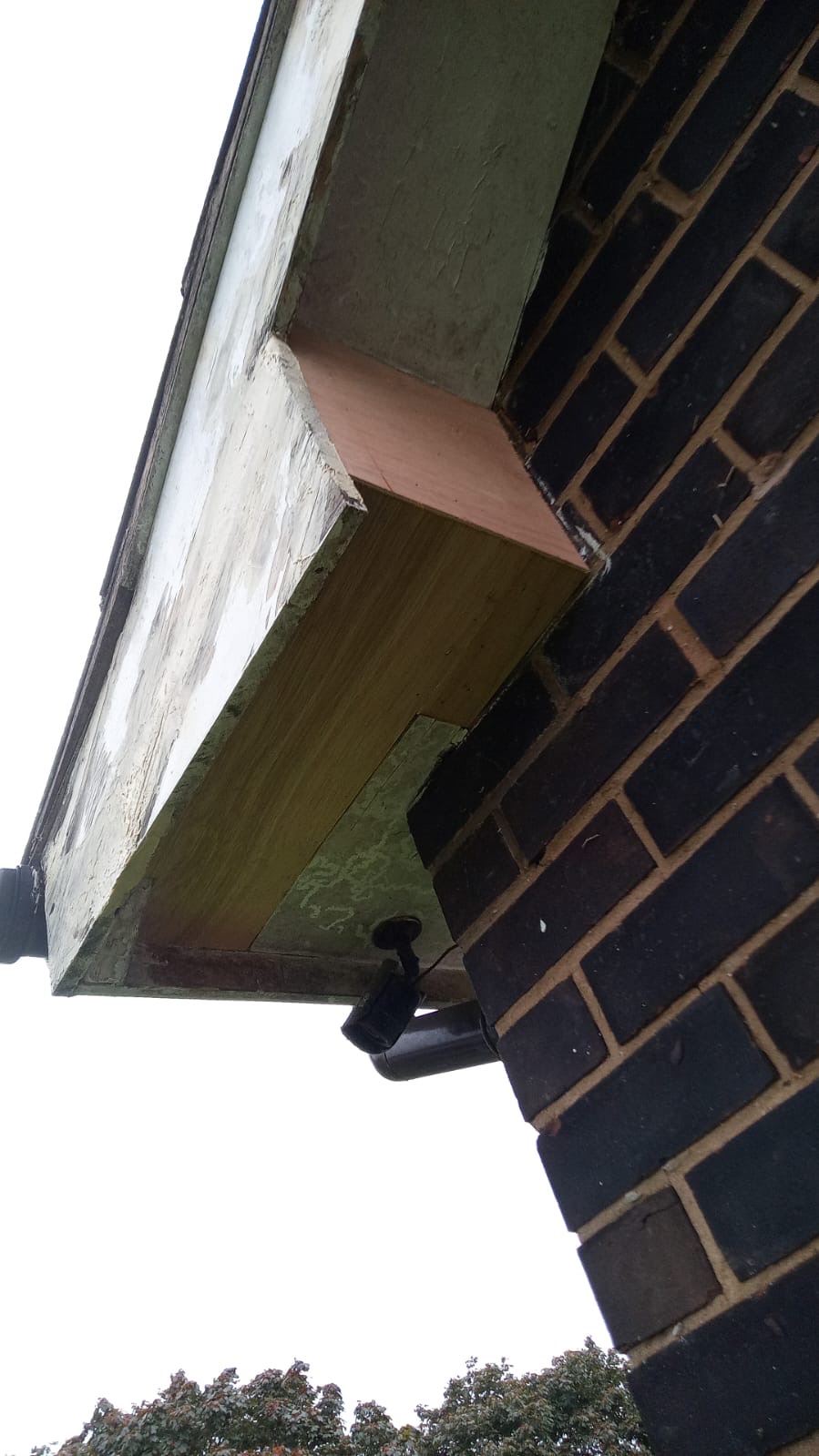 New Timber Section Beneath Fascia
