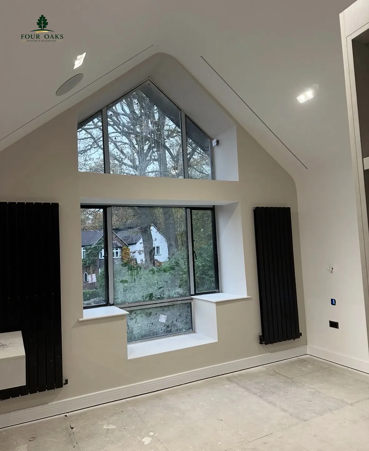 Twin Gable Window Repaint